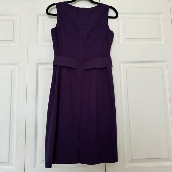 Calvin Klein Purple Belted Dress Size 2 - Picture 2 of 3